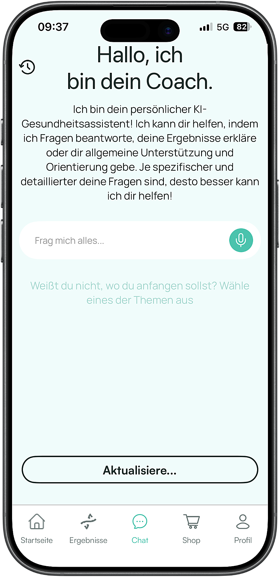 AI Health Coach in der LIFETIME App